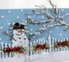 Primjena „snjegović” od papira, tkanine, vuna i plesti od pređe komponente