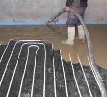 Beton podna glazura za toplom vodom pod