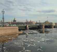Palace Bridge u St. Petersburgu. Koliko razrijeđen Palace Bridge?