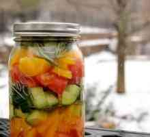 Kuhanje salata tikvice za zimu. recept