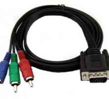 Kabel adaptera VGA-RCA: opis i funkcija