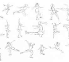 Kako crtati klizačica klizati u pokretu
