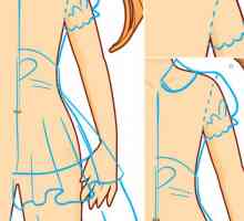 Kako crtati olovkom haljinu u fazama: složenost odjeće slike