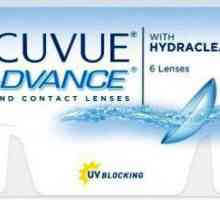 Kontaktne leće Acuvue Advance sa hydraclear: mišljenja i značajke