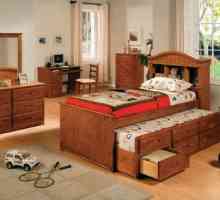 Kreveti za dječji kliznih - originalni dizajn dječju sobu