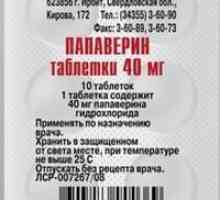 Lijek „papaverin” (tablete). Upute za upotrebu
