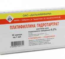 Značajke korištenja miotropni grčeve „platifillina tartarat”