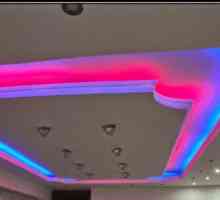 Stropna svjetla LED vrpce. LED vrpce u Stretch stropovi