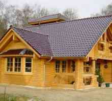Kuća dizajn 6x9 sa potkrovljem od drva. Projekti kuća iz bara 6x9 sa potkrovljem i veranda, terasa