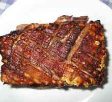 Recept od svinjskog slanine s minimalnom količinom začina