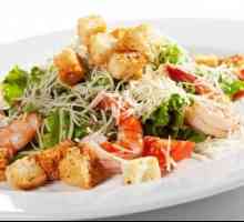Cezar salata sa škampima: recept profinjen i nježan
