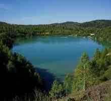Temirtau, plava jezera. Modro jezero, Kemerovo regija, temirtau