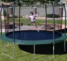 Sretan lekcije iz djetinjstva: trampolini za djecu s rešetkom