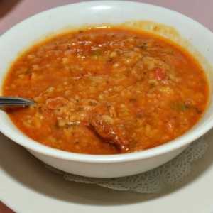 Kuhanje ukusna juha kharcho svinjetine