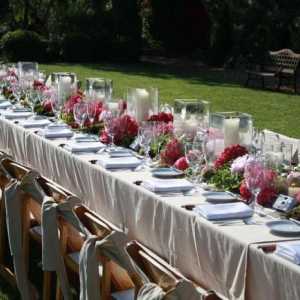 Pravila i suptilnosti: savršen ambijent za vjenčanje stol