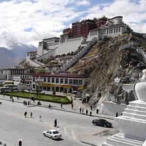 Povijesni grad Tibeta. Antički grad Lhasa - glavni grad planinskim Tibeta