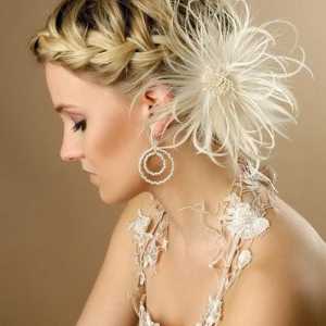 Kako je lijepa pin up your kosa: kosa stil „cvijet”
