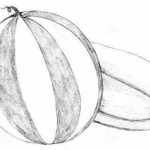 Kako crtati lubenicu, tako da je kao pravi