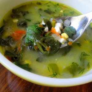 Kako kuhati zelene juha s loboda