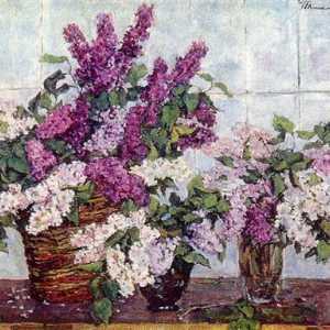Konchalovsky Slikarstvo „lila u koš”: opis