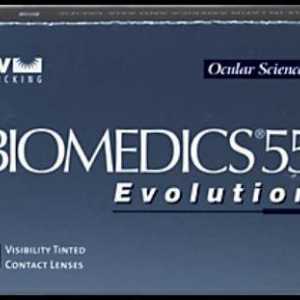 Kontaktne leće biomedics 55 evolucije. Specifikacije, upute za uporabu, pravi