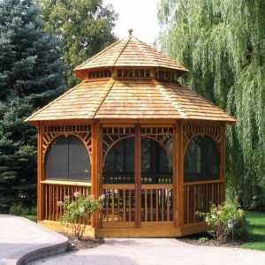 Krovovi za arbors: odabrati prikladan strukturu