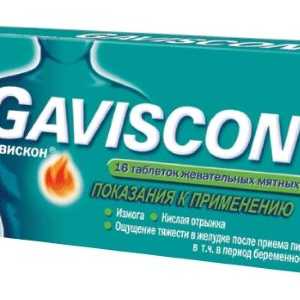 Lijek za kiselost želuca. `Geviskon`: Upute za uporabu
