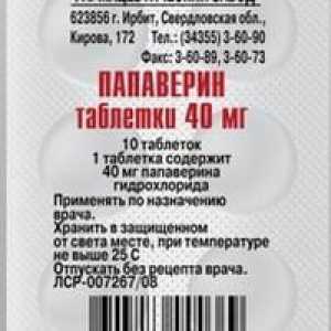 Lijek „papaverin” (tablete). Upute za upotrebu