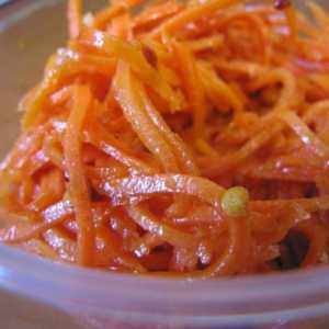 Oštre i jasne mrkva u korejskom za zimu: korak recept