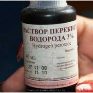 Vodikov peroksid. Koristi se u medicini