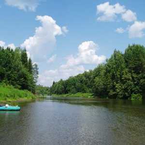 Rijeka sherna rijeka, Noginsk okrugu. Ribolov na scerni