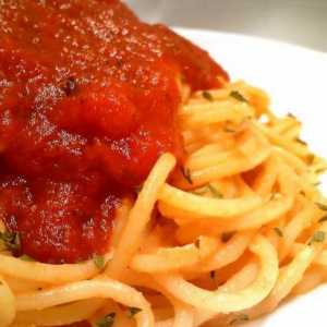 Špageti umak od rajčice: različite opcije za kuhanje