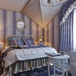 Provansa stil u unutrašnjosti spavaće sobe - moderan rješenje