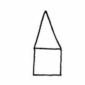 Crtanje lekcije za djecu: kako nacrtati kuću s olovkom u fazama