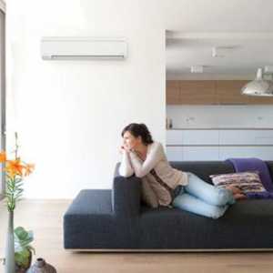 Ugradnja klima uređaj u apartmanu s rukama (foto)