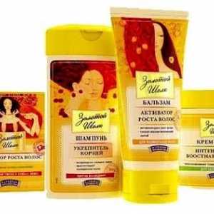 „Zlatni svile”, aktivator rasta kose: recenzije šampona